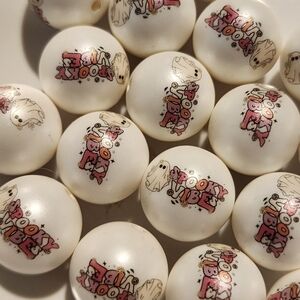 Beads Spooky Vibes Ghost 20mm Acrylic 5 piece Fall Halloween Beaded Pen Crafts‎